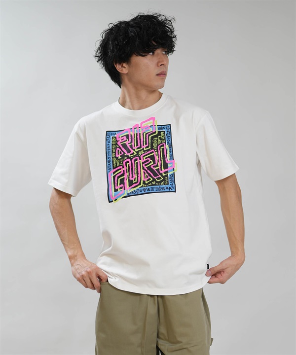 RIP CURL リップカール 半袖 Tシャツ メンズ 吸水速乾 TRIBAL TEE RCM6S-2108