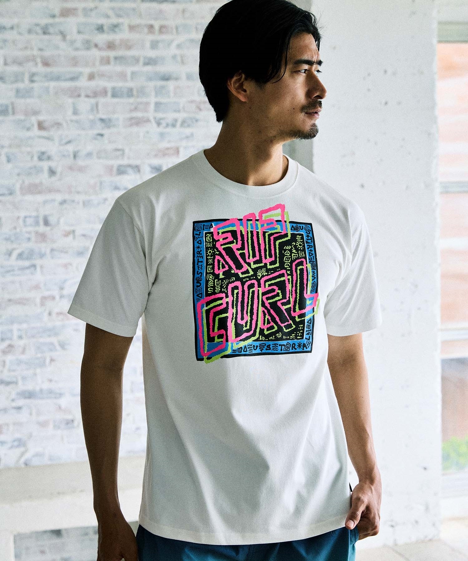 RIP CURL リップカール 半袖 Tシャツ メンズ 吸水速乾 TRIBAL TEE
