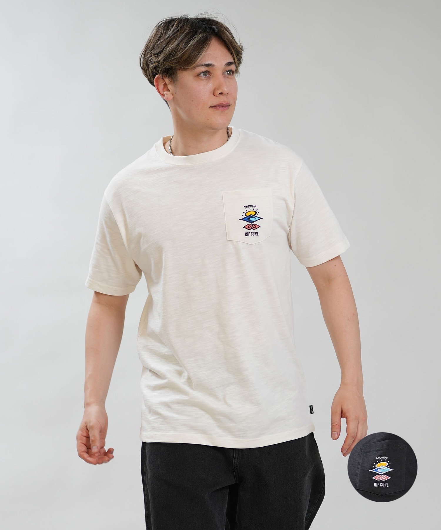 RIP CURL リップカール 半袖 Tシャツ メンズ シンプル SARCH ICON TEE