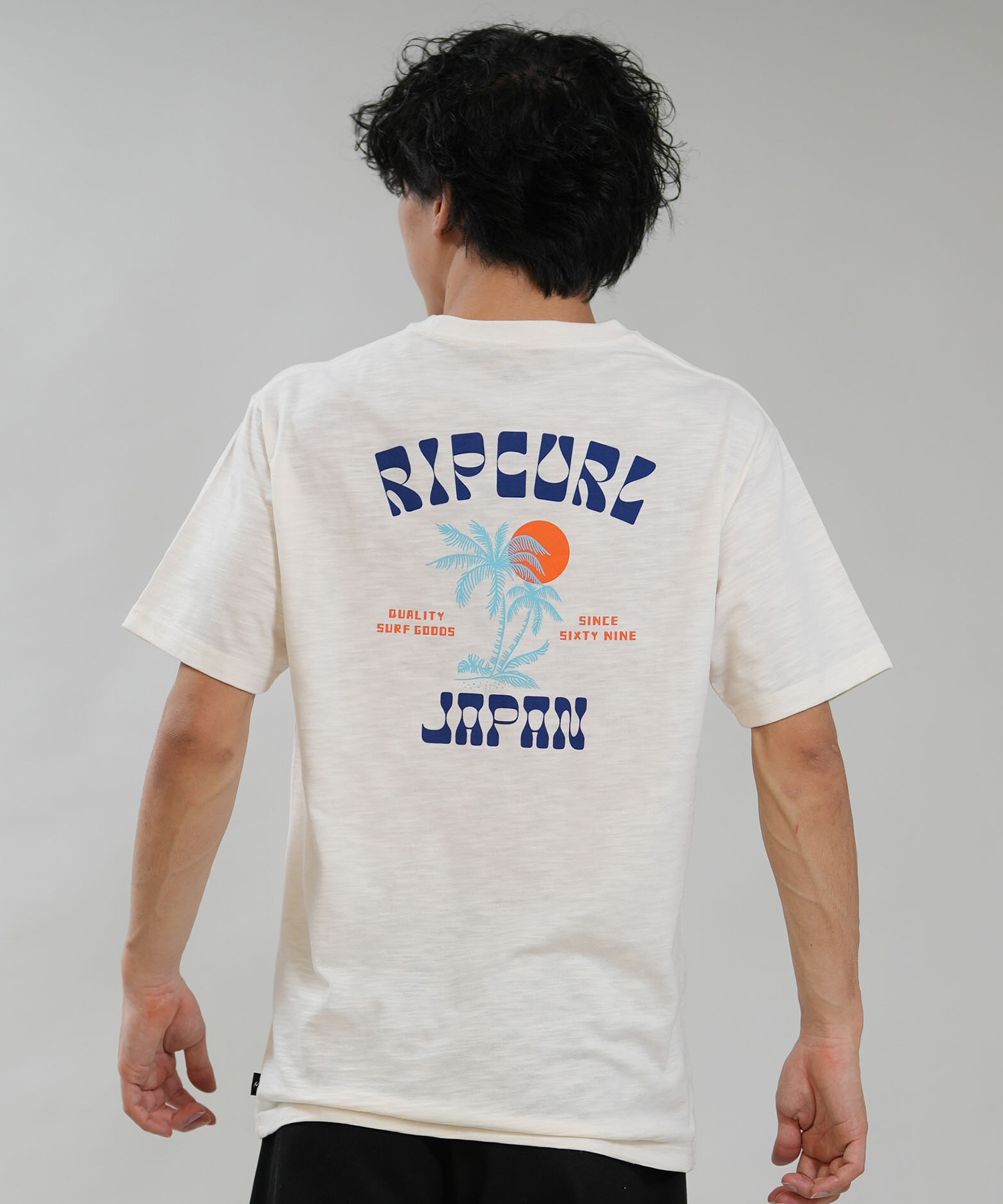 RIP CURL リップカール 半袖 Tシャツ メンズ バックプリント TWO PALMS