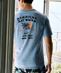 RIP CURL リップカール 半袖 Tシャツ メンズ バックプリント TWO PALMS