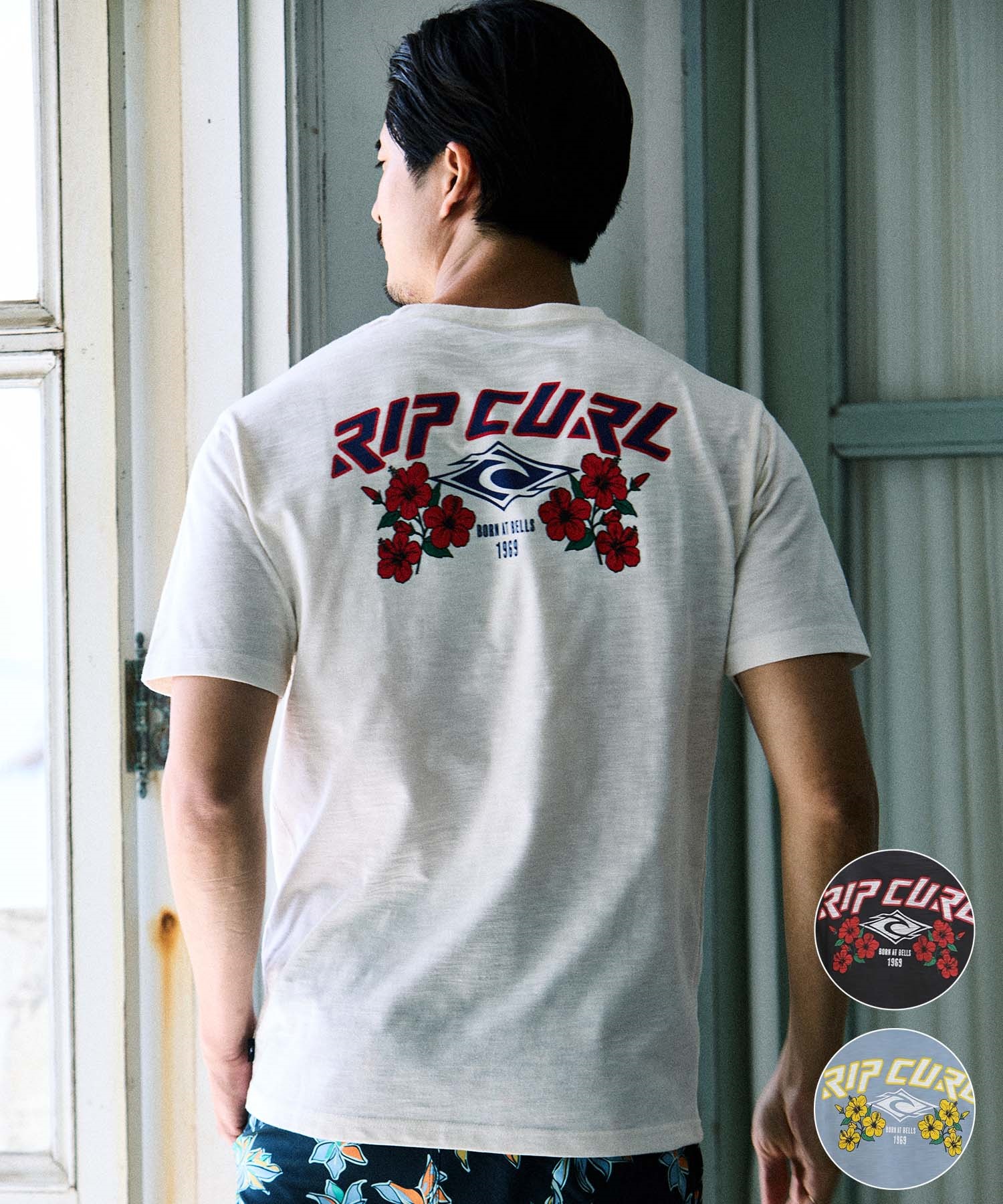 RIP CURL リップカール 半袖 Tシャツ メンズ バックプリント 69S CORP