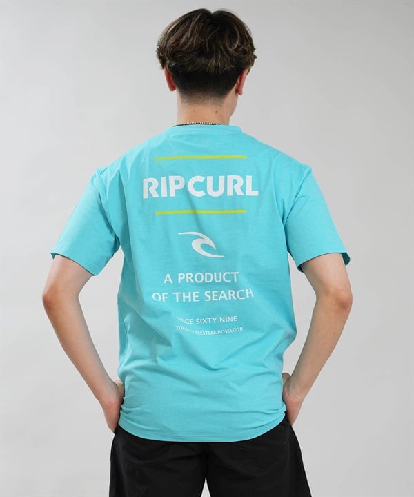 RIP CURL リップカール 半袖 Tシャツ メンズ UVカット SEARCH ICON RASH RCM6S-4305