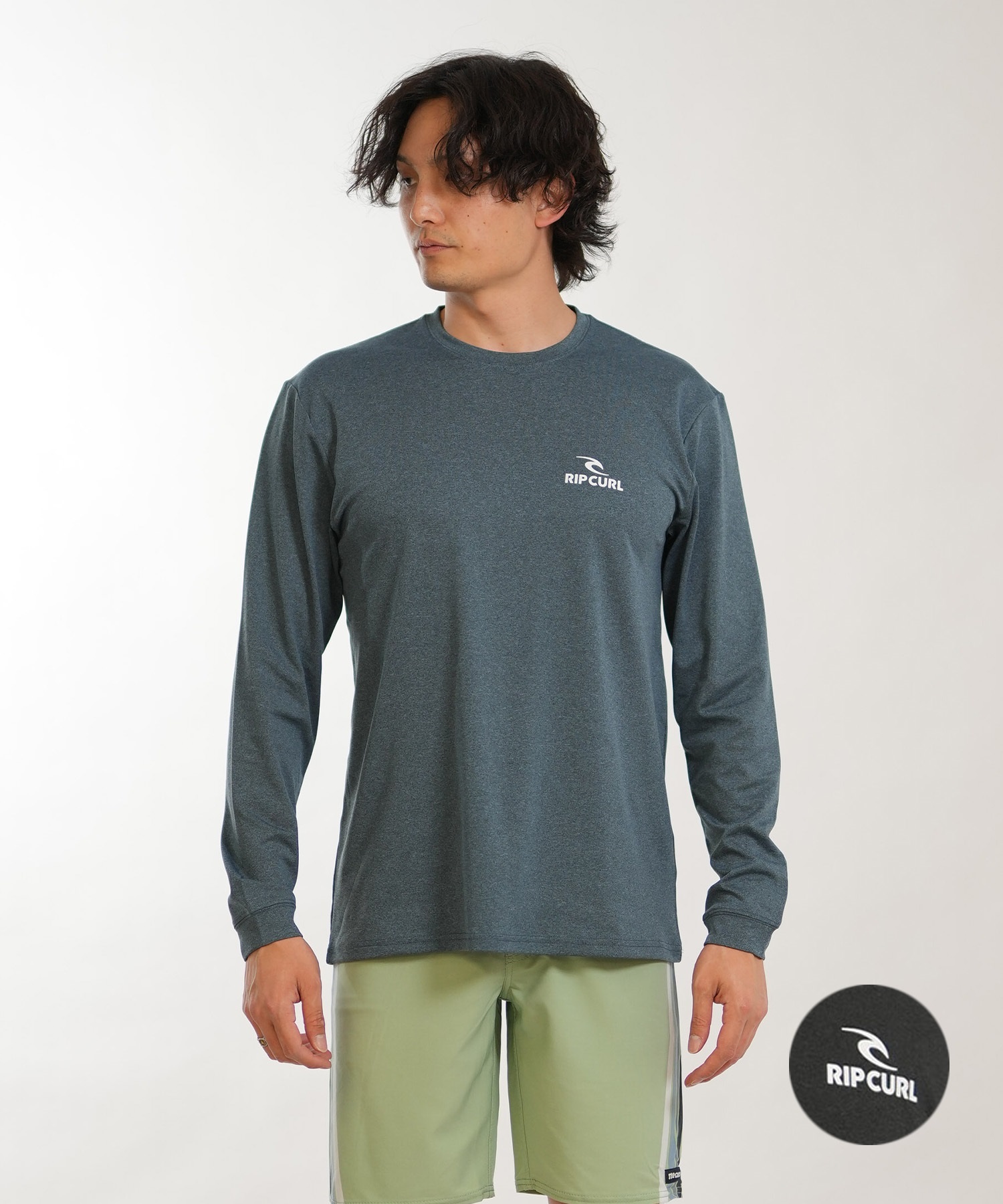 RIP CURL リップカール 長袖 Tシャツ ロンT メンズ UVカット STACK UPF