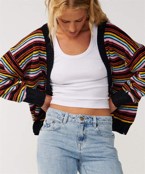 RIP CURL リップカール ニット セーター カーディガン レディース SURF REVIVAL JACQUARD CARDI 03VWKN