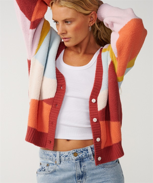 RIP CURL リップカール ニット セーター カーディガン レディース SURF REVIVAL JACQUARD CARDI 03VWKN