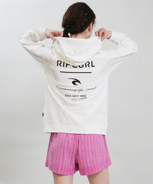 RIP CURL リップカール 水着 ラッシュガード 長袖 Tシャツ ロンT レディース ZIP HOODIE UVケアラッシュガード RCL6S-4302