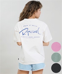 RIP CURL リップカール 水着 ラッシュガード 半袖 Tシャツ レディース 水陸両用 WIDE FIT TEE UVケアラッシュガード RCL6S-4304(PNK-M)