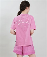 RIP CURL リップカール 水着 ラッシュガード 半袖 Tシャツ レディース 水陸両用 WIDE FIT TEE UVケアラッシュガード RCL6S-4304(PNK-M)