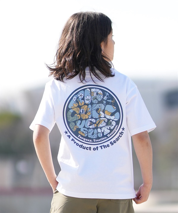 RIP CURL リップカール 半袖 Tシャツ キッズ ジュニア 子供 バックプリント WET ICON KIDS TEE RCK6S-2101