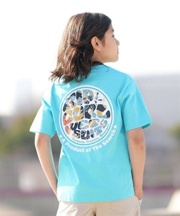 RIP CURL リップカール 半袖 Tシャツ キッズ ジュニア 子供 バックプリント WET ICON KIDS TEE RCK6S-2101