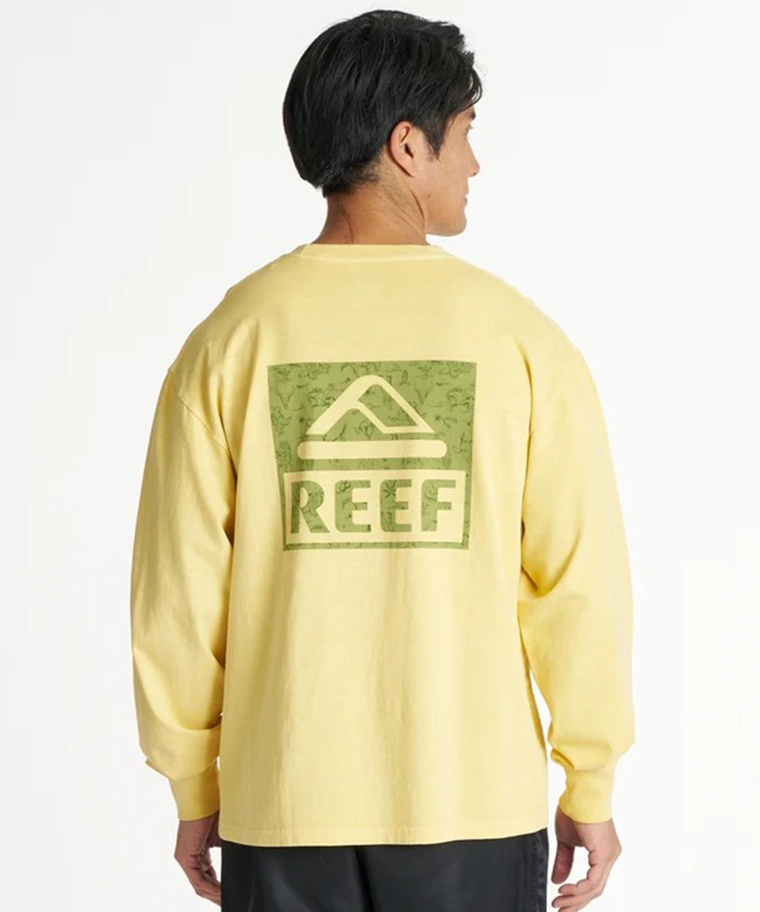 専用　Lレプリカ長袖 REEF リーフ 長袖 Tシャツ ロンT メンズ バックプリント ESCAPE