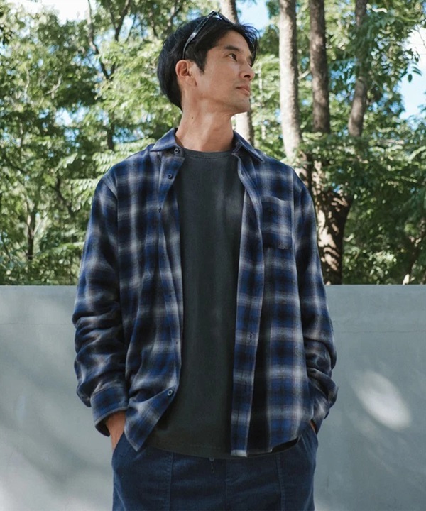 REEF リーフ 長袖 シャツ メンズ チェック OMBRE CHECK SHIRTS ESH264017