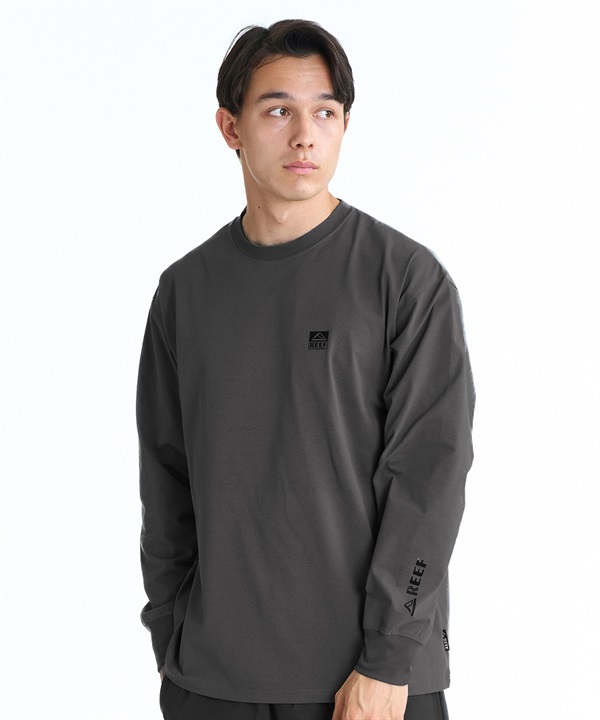 REEF リーフ 水着 ラッシュガード 長袖 Tシャツ ロンT メンズ UVカット 1POINT LOGO RASH LS T ELY261024