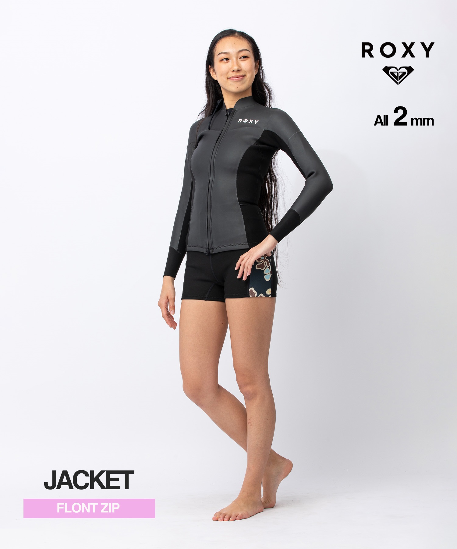 ROXY ロキシー フロントジップ スウェルシリーズ RWT261703 ウェット