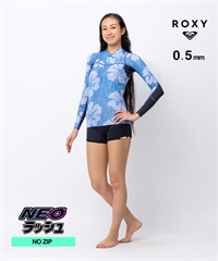 ウエア+装備 Roxy - ROXY ROXY ロキシー フロントジップ ウォーター RWT261711 ウェットスーツ