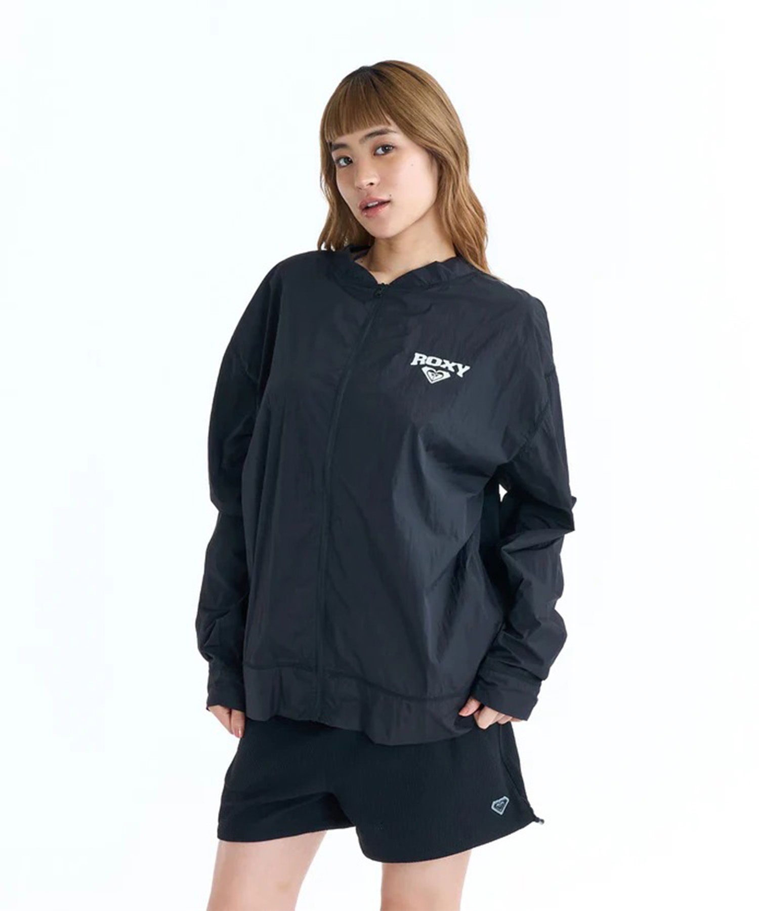 ROXY ロキシー ジップアップ パーカー レディース 水陸両用 SALTY SQUAD JACKET RLY261045 UT(BLK-M)