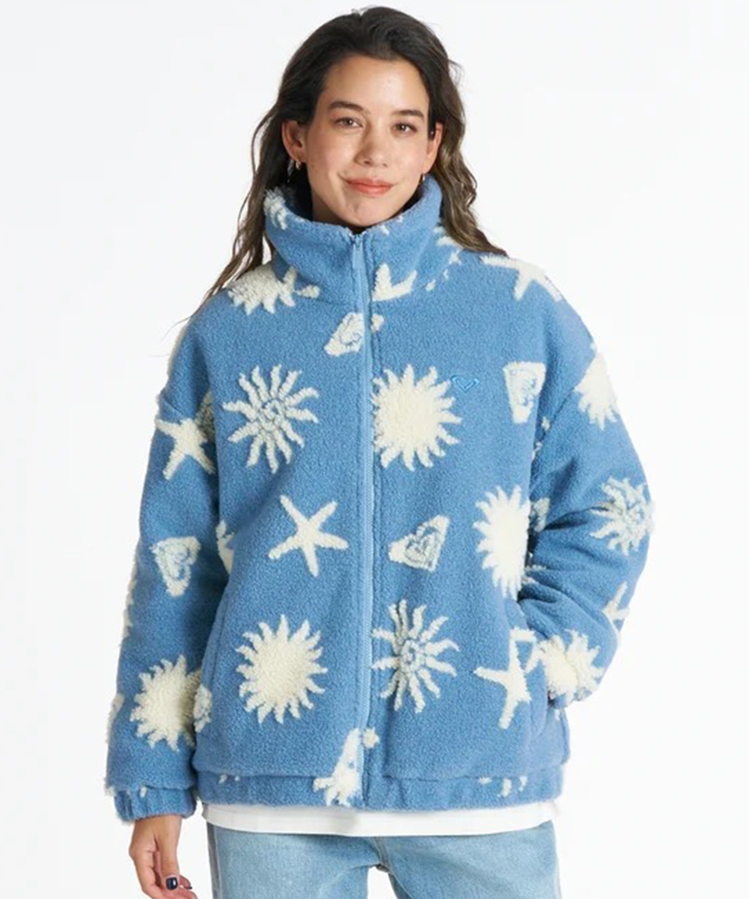 3250【美品】ROXY ジャケット 袖切替デザイン トロピカル　レディース ROXY ロキシー ジャケット レディース ボア SOL AURA RJK264041 その他