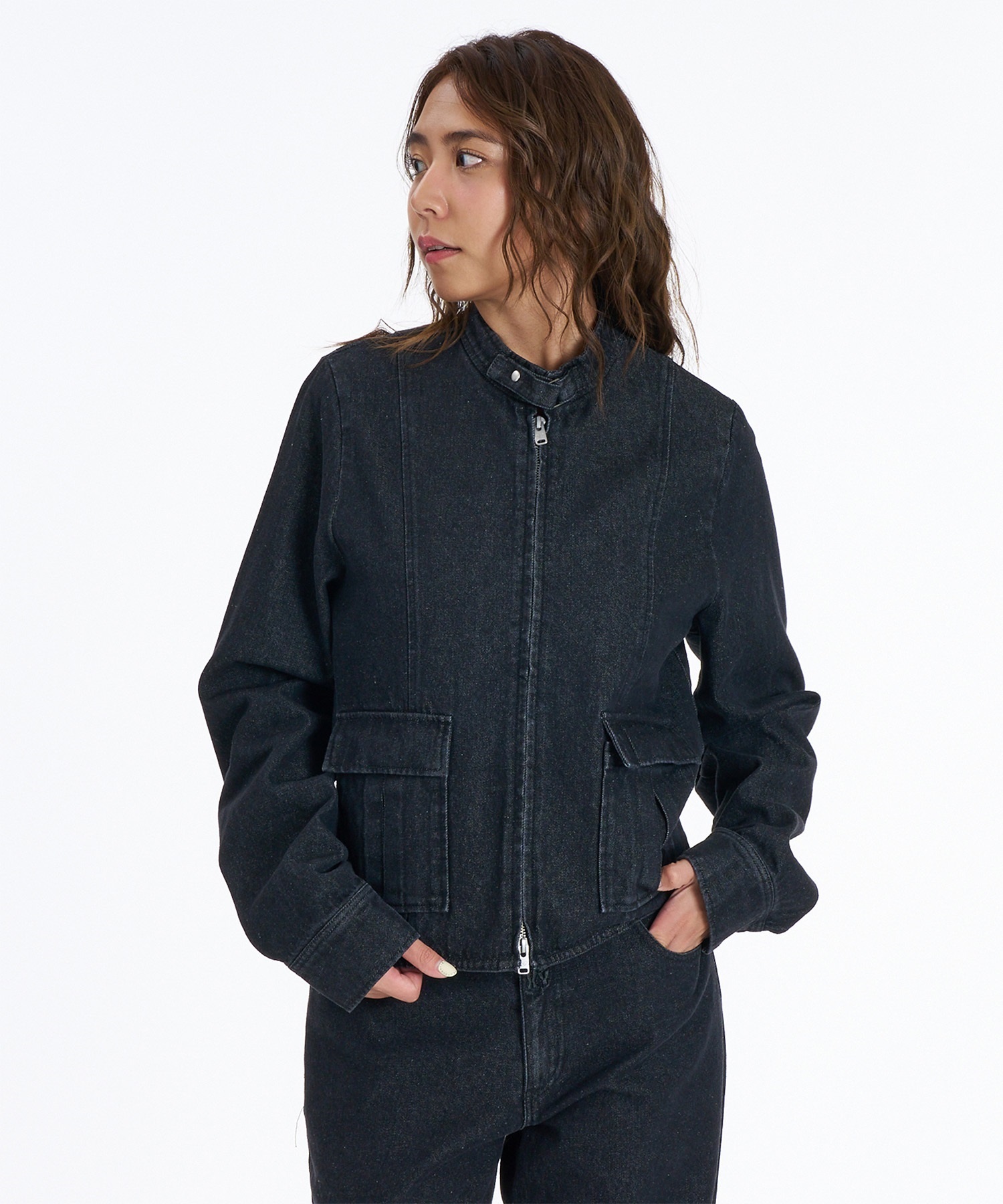 DENIM JACJET（BLK）