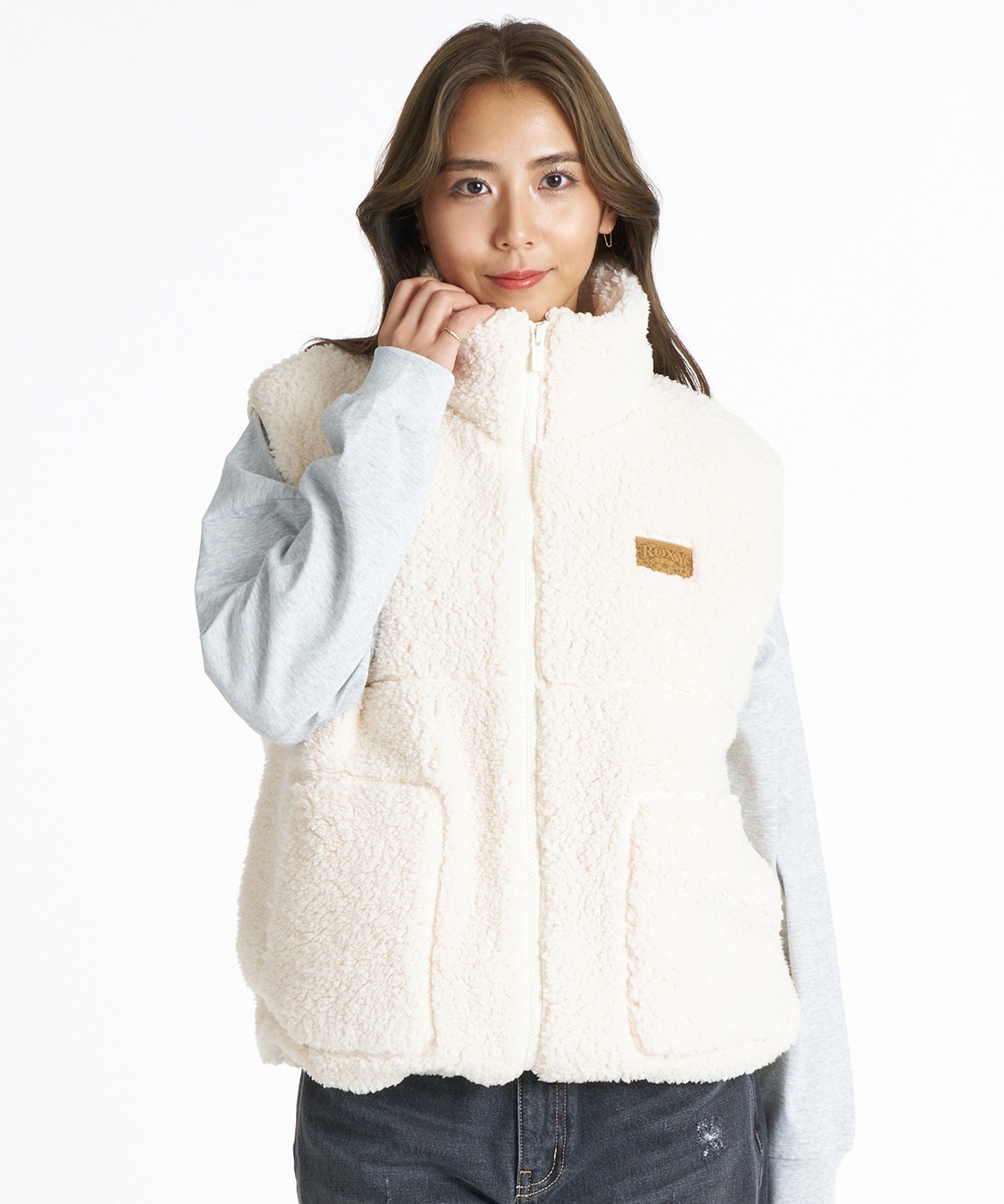 ROXY ロキシー ベスト レディース ボア 撥水 TEDDY BOA VEST RJK264039