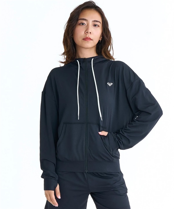 ROXY ロキシー 水着 ラッシュガード ジップアップ パーカー レディース SOLSHADE HOODIE RLY261027 UT