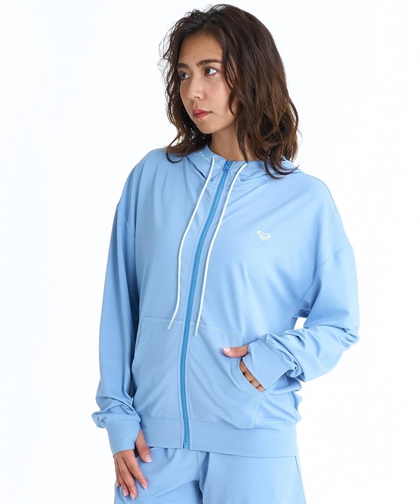 ROXY ロキシー 水着 ラッシュガード ジップアップ パーカー レディース SOLSHADE HOODIE RLY261027 UT