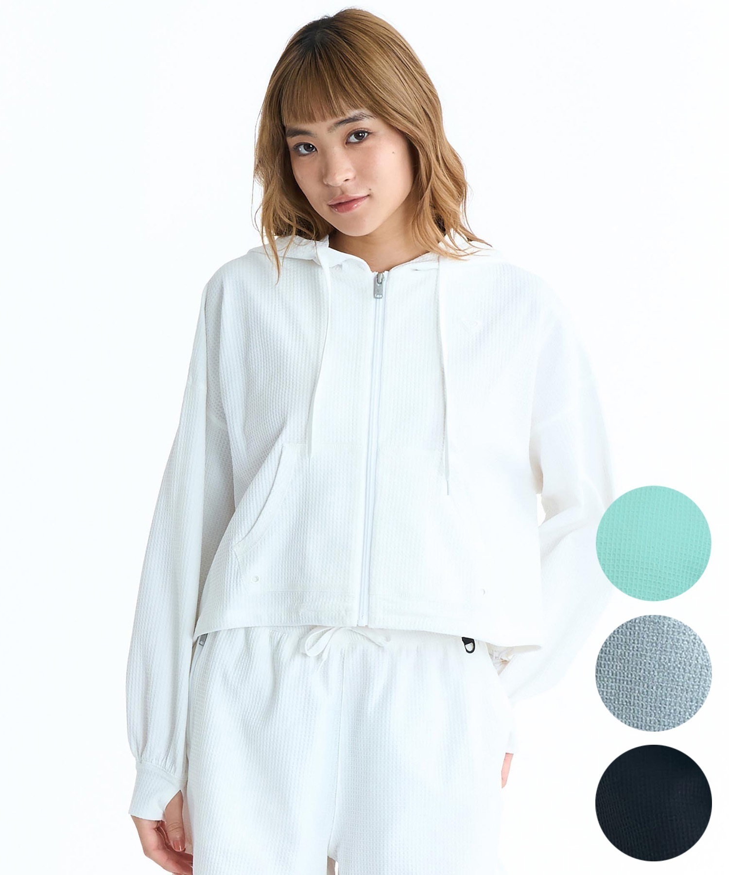 ROXY ロキシー ジップアップ パーカー レディース 水陸両用 SEASIDE