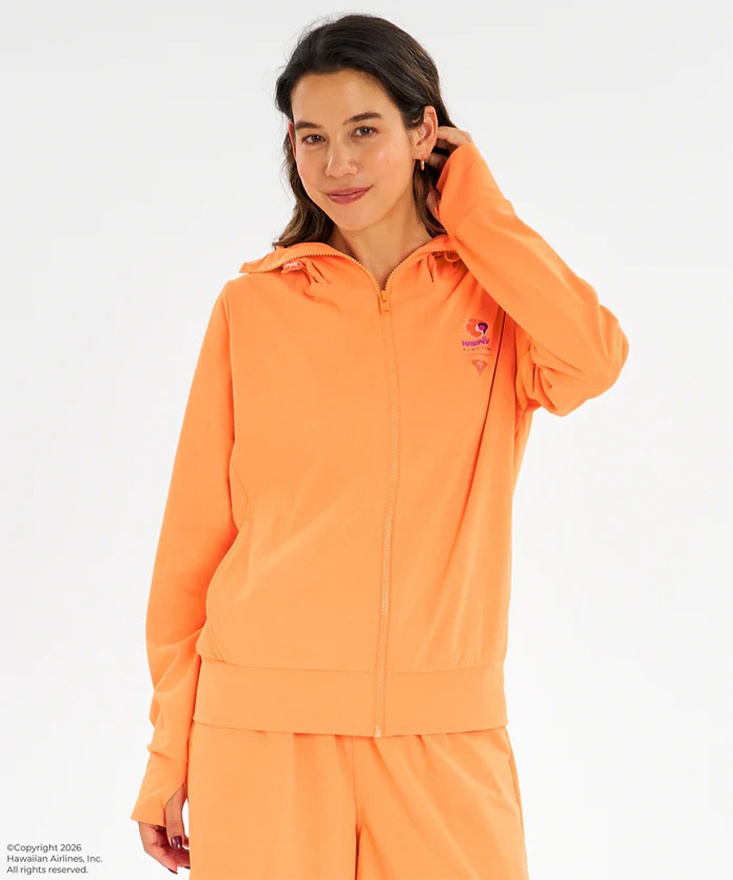 ROXY ロキシー HAWAIIAN AIRLINES コラボ ジップアップ パーカー