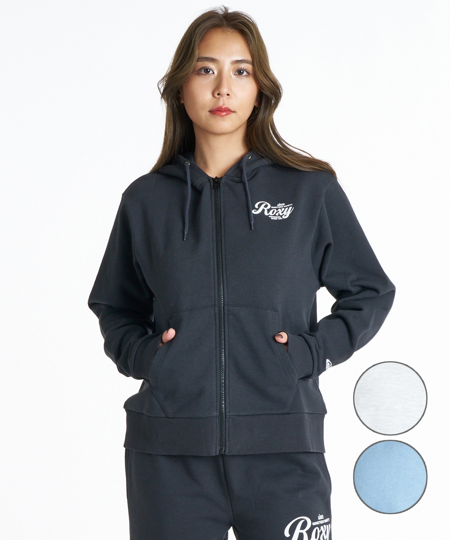 ROXY ロキシー ジップアップ パーカー レディース 裏毛 HISTORICAL ZIP