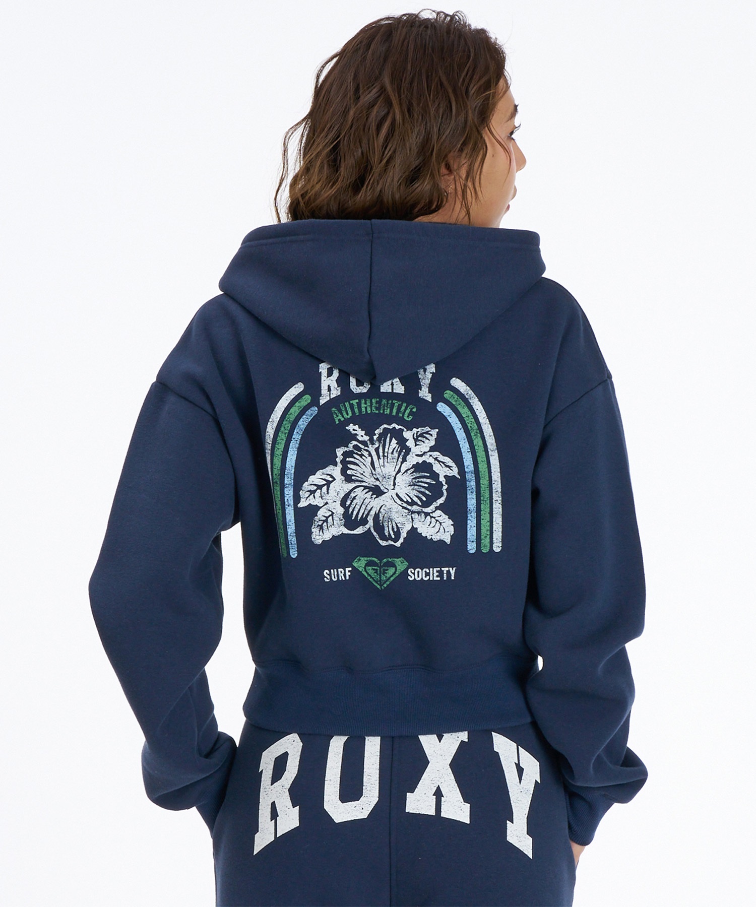 ROXY ロキシー ジップアップ パーカー フーディー レディース ロゴ