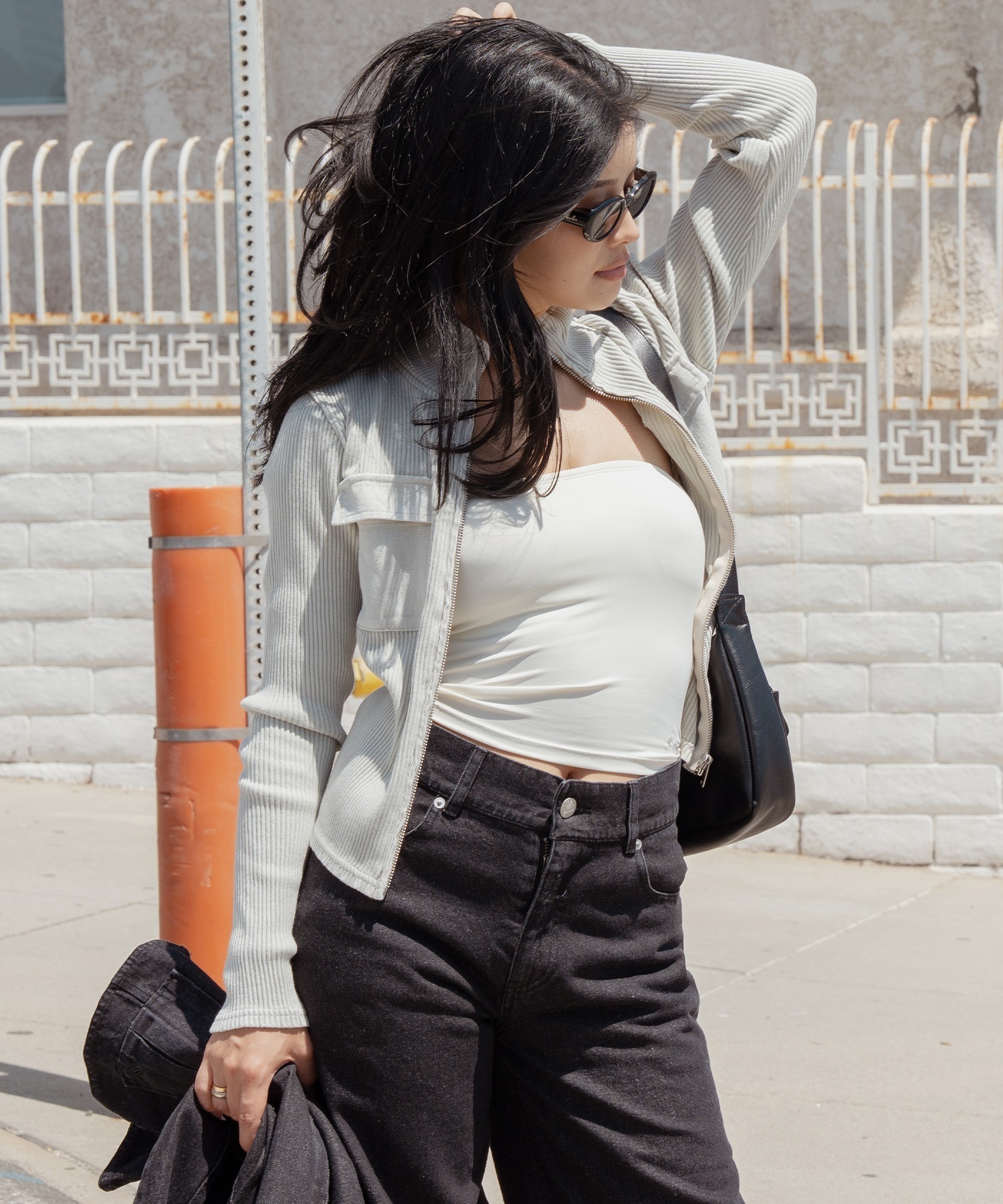 RIB KNIT JACKET（IVO）