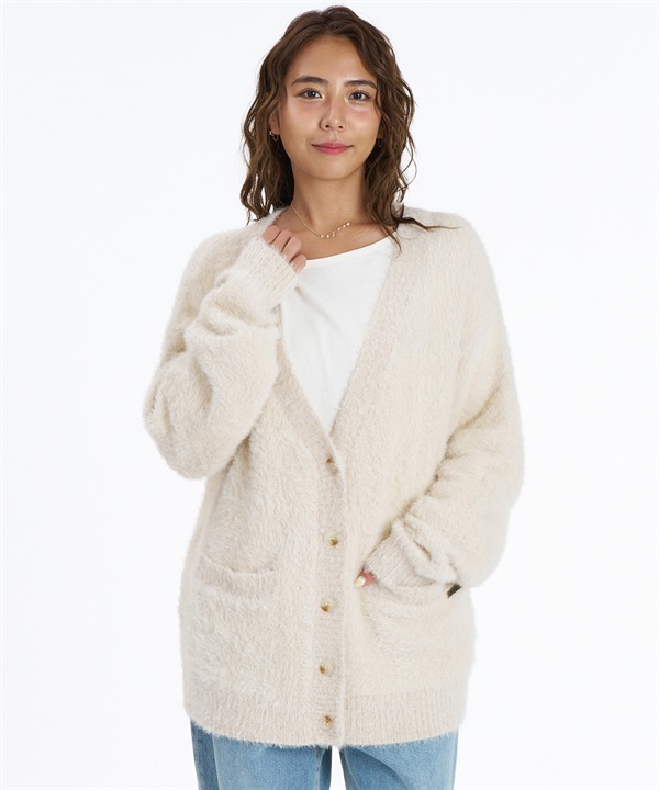 ROXY ロキシー ニット セーター カーディガン レディース ワンポイント ロゴ SHAG HEART RSR264018