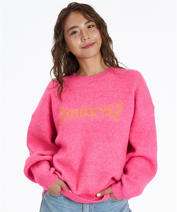 ROXY ロキシー ニット セーター レディース ロゴ SUNSET BUTTERFLY RSR264628M ムラサキスポーツ限定