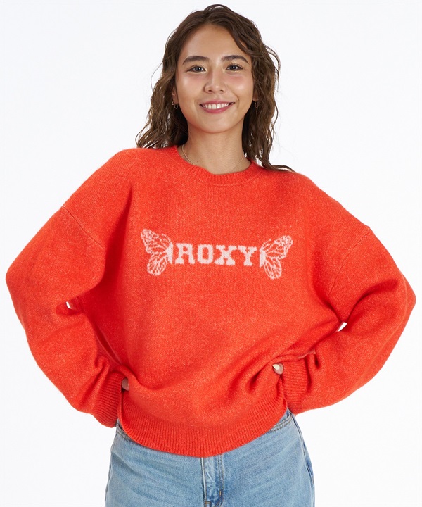 ROXY ロキシー ニット セーター レディース ロゴ SUNSET BUTTERFLY RSR264628M ムラサキスポーツ限定