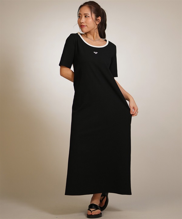 ROXY ロキシー ワンピース レディース ワンポイント ロゴ UT SEASIDE BLUE DRESS RLY261650M UT ムラサキスポーツ限定