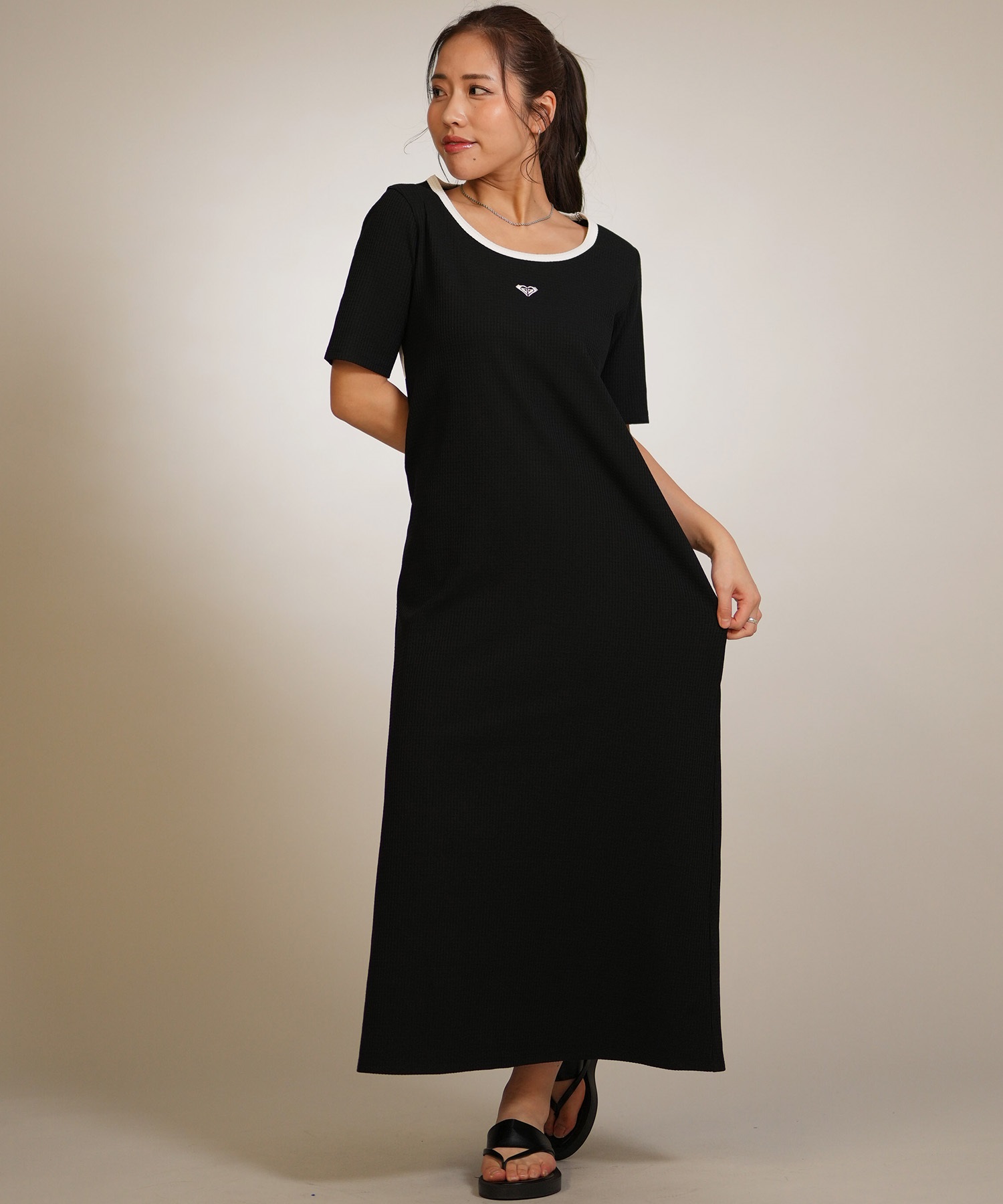 ROXY ロキシー ワンピース レディース ワンポイント ロゴ UT SEASIDE