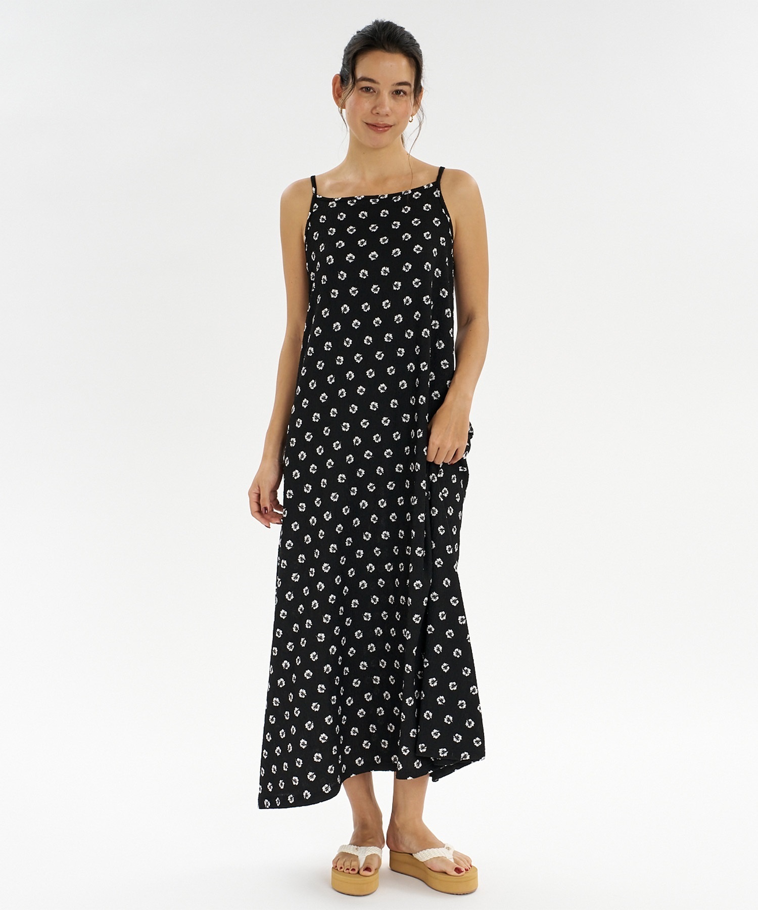 レトロ　レア　花柄　半袖ひざ丈ワンピース　ロキシー　パイル生地　可愛い ROXY ロキシー ワンピース レディース 花柄 HIBISCUS TIDE DRESS