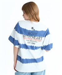 ROXY ロキシー 半袖 Tシャツ レディース バックプリント ボーダー タイダイ RST261093(BBO-M)