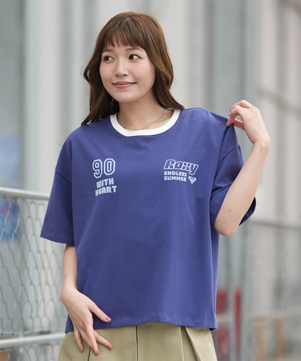 ROXY ロキシー 半袖 Tシャツ レディース フロントプリント RST261641M ムラサキスポーツ限定