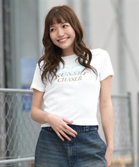 ROXY ロキシー 半袖 Tシャツ レディース コンパクトT RST261644M ムラサキスポーツ限定(WHT-M)
