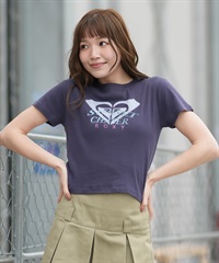 ROXY ロキシー 半袖 Tシャツ レディース コンパクトT RST261644M ムラサキスポーツ限定(NVY-M)