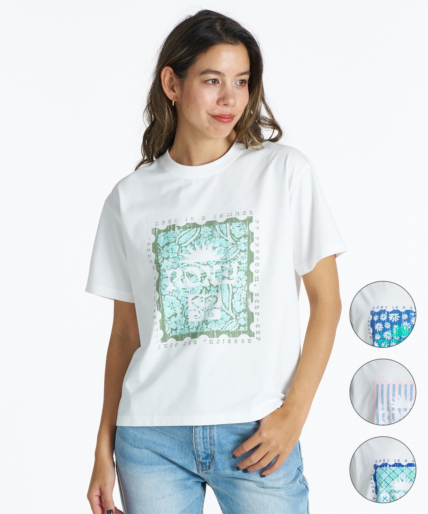 ROXY ロキシー 半袖 Tシャツ レディース フロントプリント RST261645M