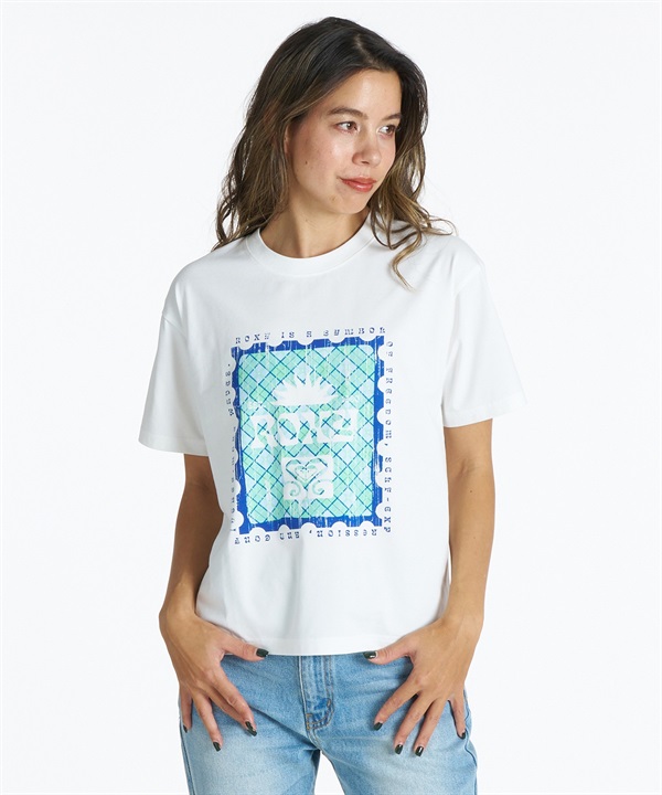 ROXY ロキシー 半袖 Tシャツ レディース フロントプリント RST261645M ムラサキスポーツ限定