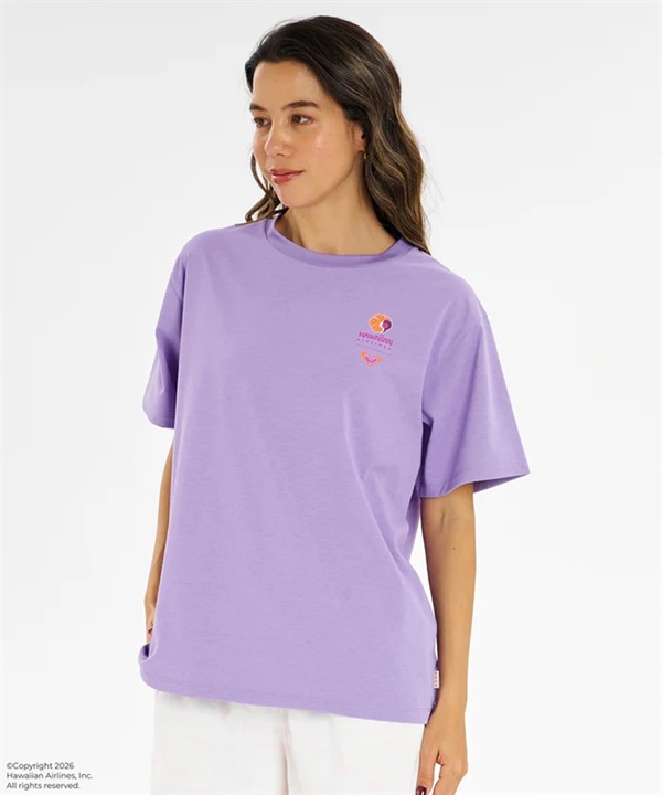 ROXY ロキシー HAWAIIAN AIRLINES コラボ 半袖 Tシャツ レディース ラッシュ TEE RLY262023 UT