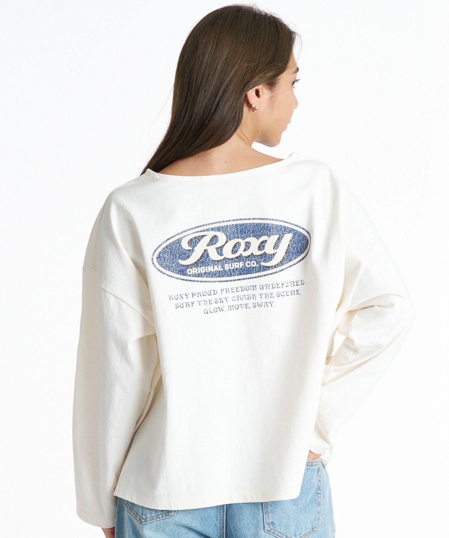 ROXY ロキシー 長袖 Tシャツ ロンT レディース バックプリント ロゴ