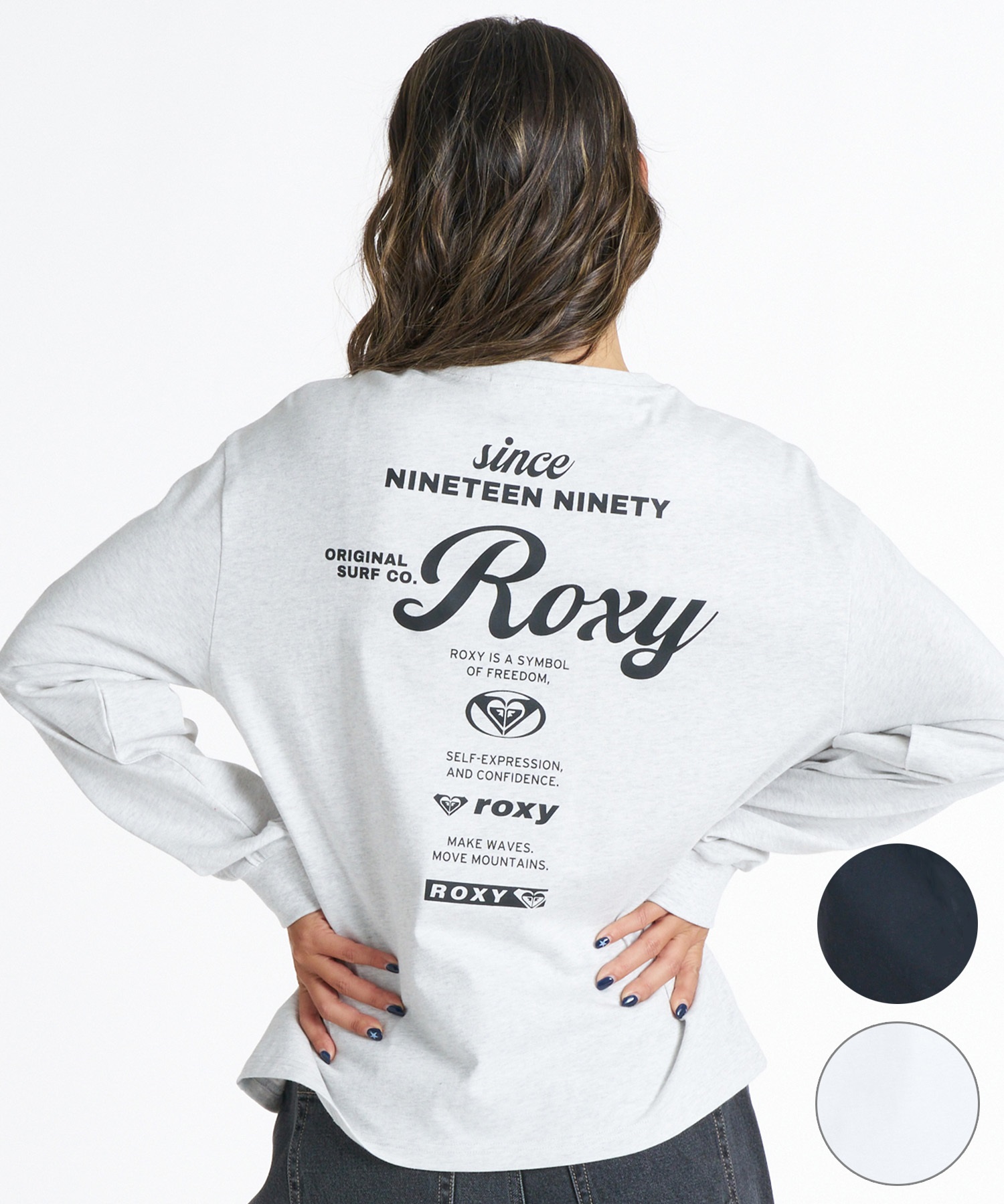 ROXY ロキシー 長袖 Tシャツ ロンT レディース バックプリント ロゴ