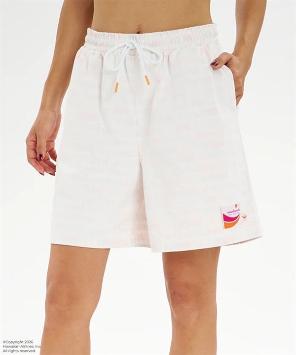 ROXY ロキシー HAWAIIAN AIRLINES コラボ ハーフパンツ ボードショーツ レディース 接触冷感 SHORTS RBS262007 UT