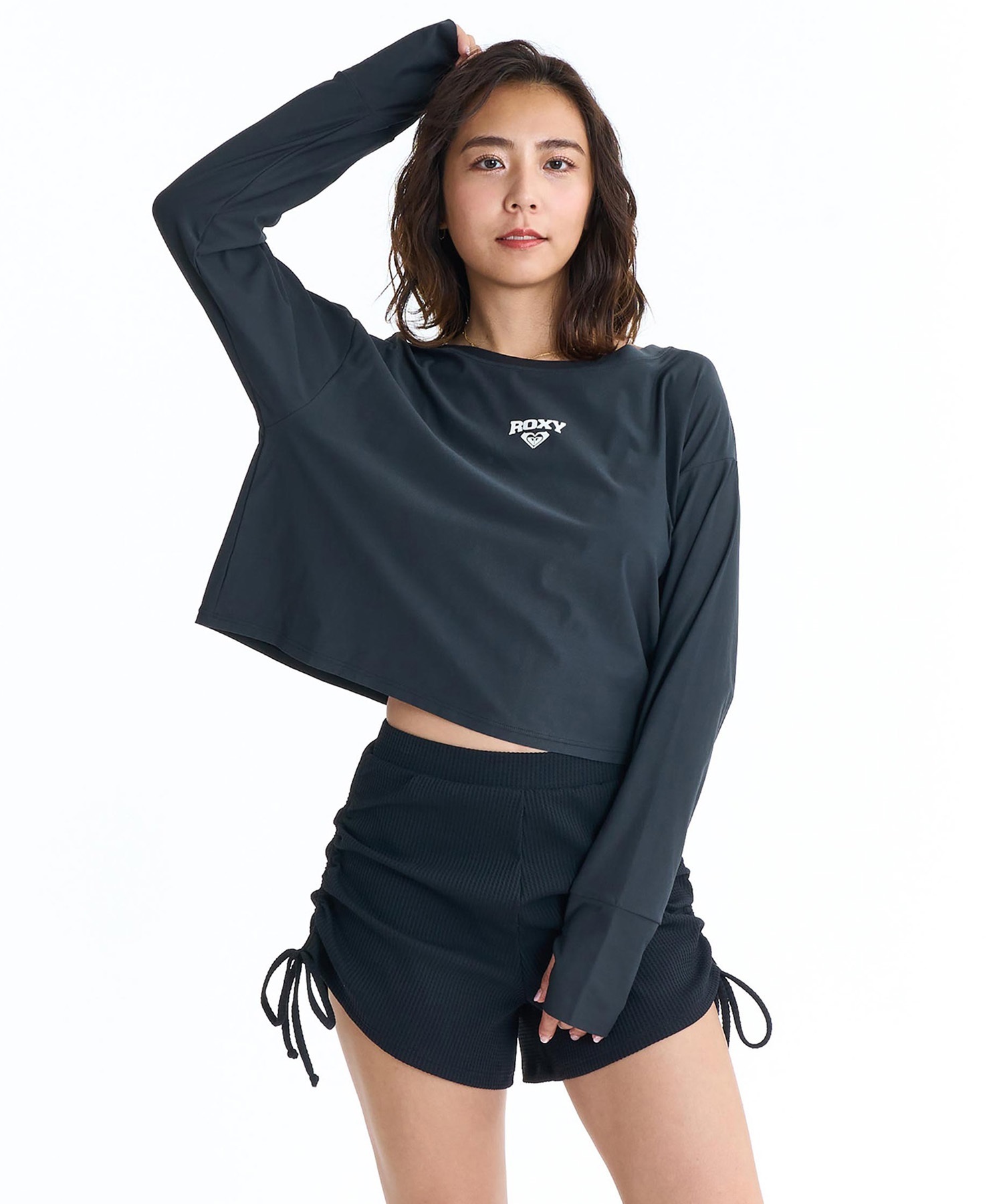 美品‼️‼️‼️Roxy  ウエア ROXY ロキシー 水着 3点セット ビキニ レディース 長袖ラッシュガード