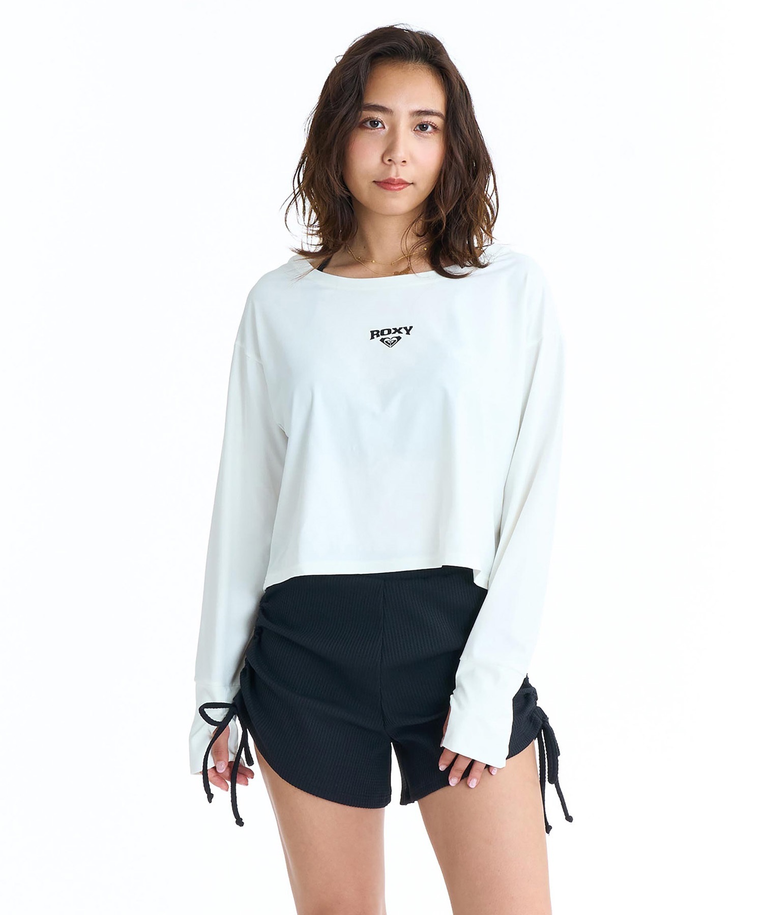 NROXYウェア 女性 ROXY ロキシー 水着 3点セット ビキニ レディース 長袖ラッシュガード