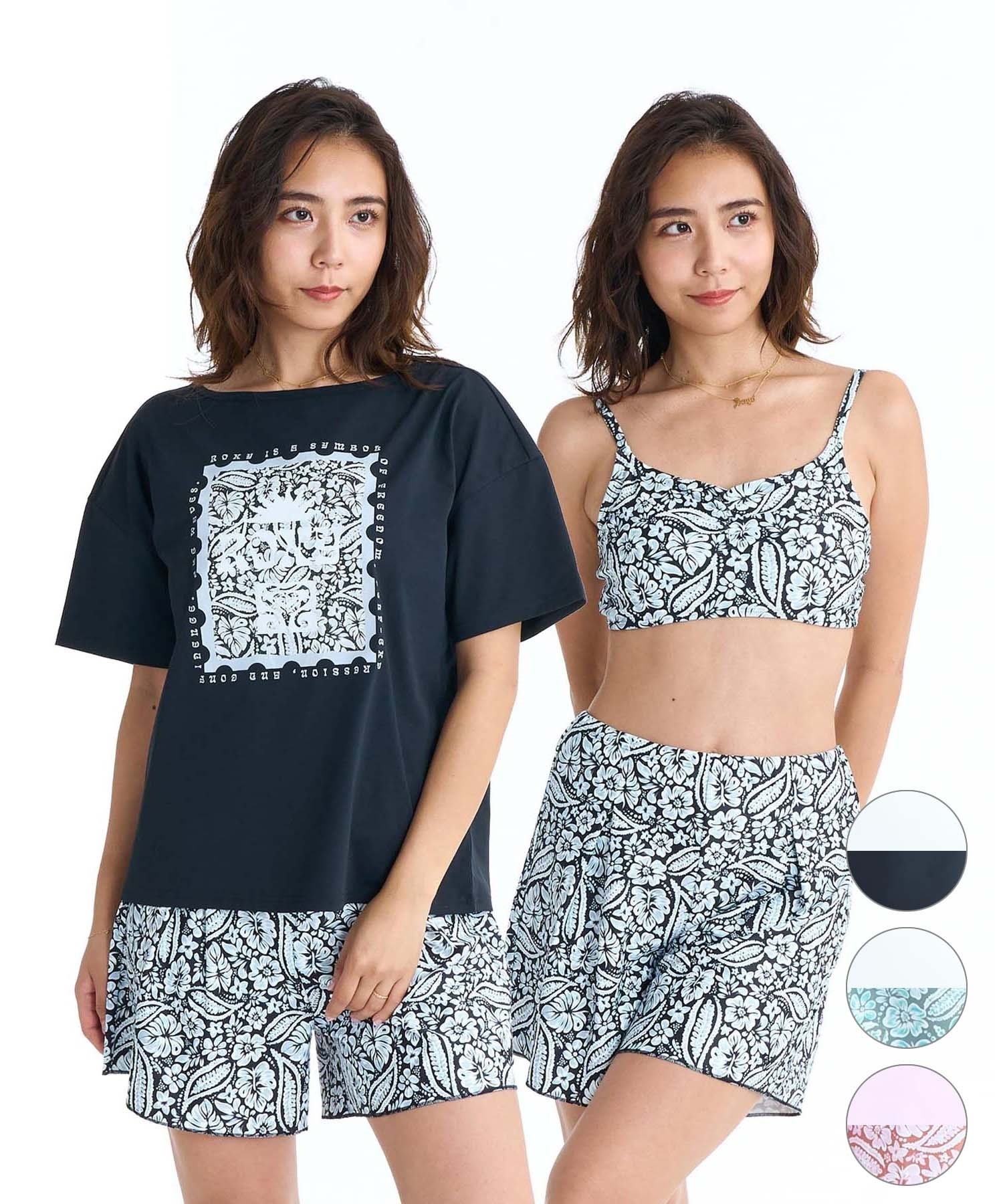ROXY ロキシー 水着 3点セット ビキニ レディース ラッシュTシャツ